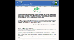 Desktop Screenshot of myanmargolf.com